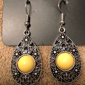 Yellow earrings